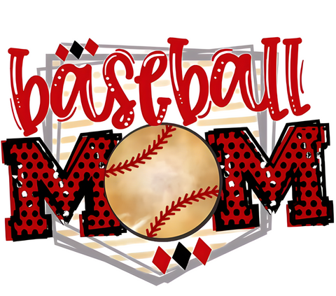 BASEBALL MOM HOME PLATE