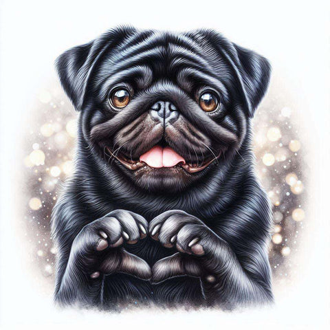 PUG LOVE BLACK