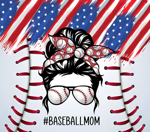 BASEBALL MOM FLAG