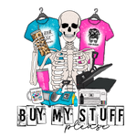 BUY MY STUFF SKELETON