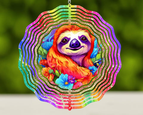 SLOTH WIND SPINNER TRANSFER 10"