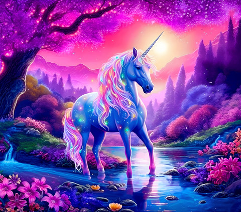 Unicorn pink purple