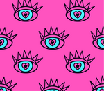 Evil eye pink blue