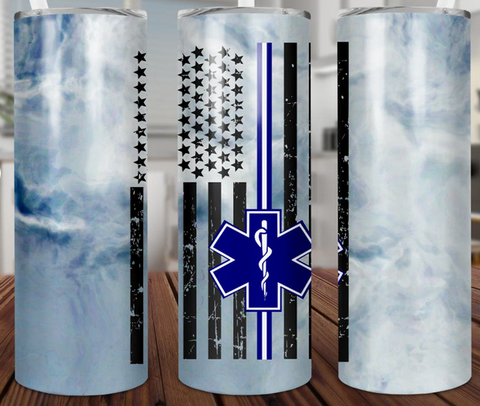 EMT blue flag