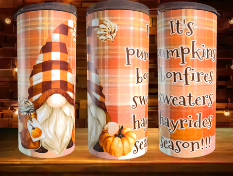 gnome pumpkins bonfires