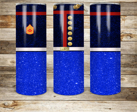 marine uniform glitter