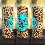 Yellowstone leopard teal logo