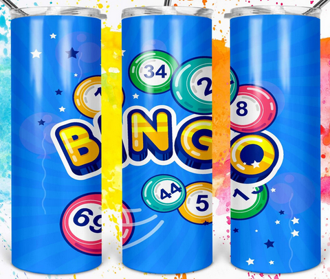 bingo ball blue