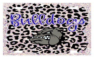 bulldogs leopard license plate transfer