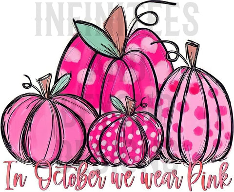 In October pink pumpkins