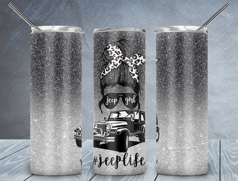 jeeplife charcoal silver glitter