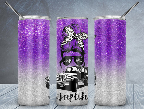 jeeplife purple silver glitter