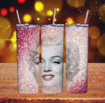 marilyn pink ombre glitter