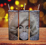 marilyn silver glitter