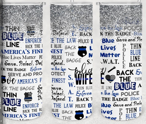 thin blue line collage