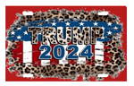 trump 2024 leopard license plate transfer