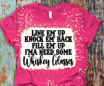 whiskey glasses text