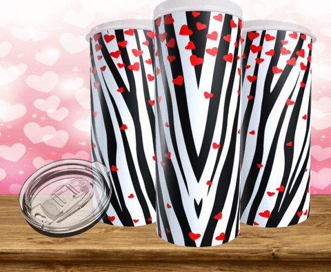 zebra stripes and hearts